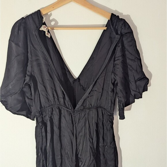 Anthropologie Dolan Left Coast Little Black Wide Leg Jumpsuit Women's Size Small - Picture 6 of 9